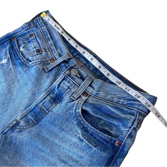 501 Levi’s skinny high waist distressed size W24 L28 - Picture 13 of 15